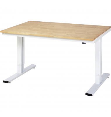 RAU Werktisch 1500x1000x720-1120mm elektrisch B-Platte 25mm l.gr
