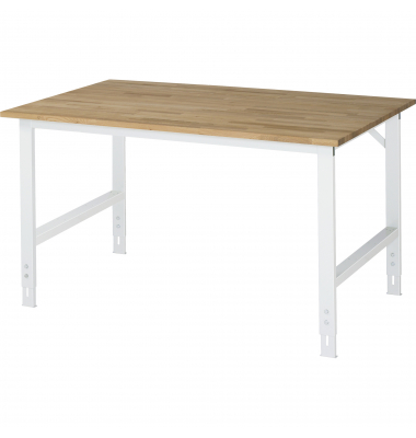 RAU Arbeitstisch 1500x1000x760-1080 B-Platte 25mm l.gr