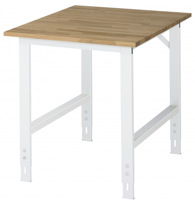 RAU Arbeitstisch 750x1000x760-1080 B-Platte 25mm l.gr