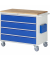 RAU Montagewagen 1145x650x975mm 4xSchub-TA Top 25mm l.gre.bl