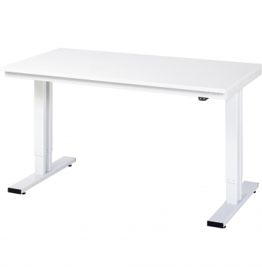 RAU Werktisch 1500x800x720-1120mm elektrisch M-Platte 22mm l.gr