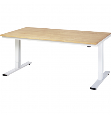 RAU Werktisch 2000x1000x720-1120mm elektrisch B-Platte 25mm l.gr