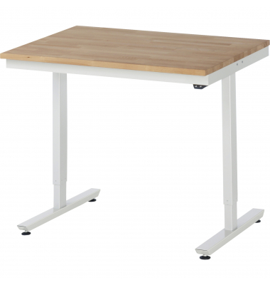 RAU Arbeitstisch 1000x800x720-1120 elektrisch B-Platte 25mm l.gr