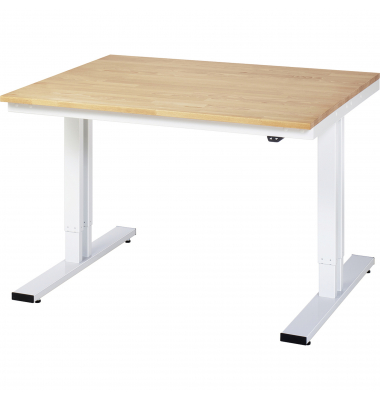 RAU Werktisch 1250x1000x720-1120mm elektrisch B-Platte 25mm l.gr