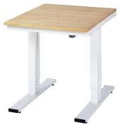 RAU Werktisch 750x1000x720-1120mm elektrisch B-Platte 25mm l.gr