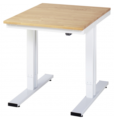 RAU Werktisch 750x1000x720-1120mm elektrisch B-Platte 25mm l.gr