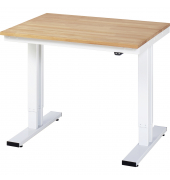 RAU Werktisch 1000x800x720-1120mm elektrisch B-Platte 25mm l.gr