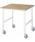 RAU Arbeitstisch 1000x1000x910-1230 fahrbar B-Platte 25mm l.gr
