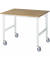 RAU Arbeitstisch 1250x1000x910-1230 fahrbar B-Platte 25mm l.gr