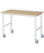 RAU Arbeitstisch 1500x800x910-1230 fahrbar B-Platte 25mm l.gr