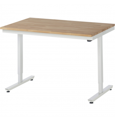 RAU Arbeitstisch 1250x800x720-1120 elektrisch B-Platte 25mm l.gr