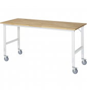 RAU Arbeitstisch 2000x800x910-1230 fahrbar B-Platte 25mm l.gr