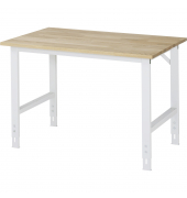 RAU Arbeitstisch 1250x800x760-1080 B-Platte 25mm l.gr