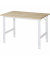 RAU Arbeitstisch 1250x800x760-1080 B-Platte 25mm l.gr