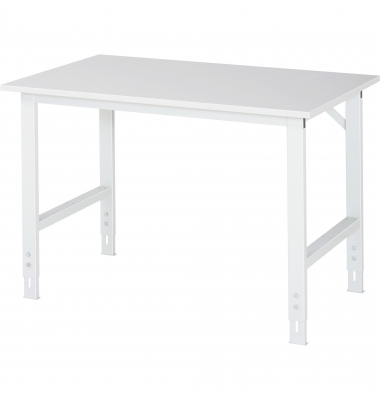 RAU Arbeitstisch 1250x800x760-1080 M-Platte 22mm l.gr
