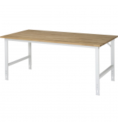 RAU Arbeitstisch 2000x1000x760-1080 B-Platte 25mm l.gr