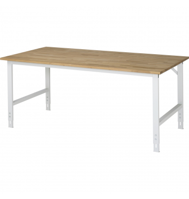 RAU Arbeitstisch 2000x1000x760-1080 B-Platte 25mm l.gr