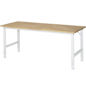RAU Arbeitstisch 2000x800x760-1080 B-Platte 25mm l.gr