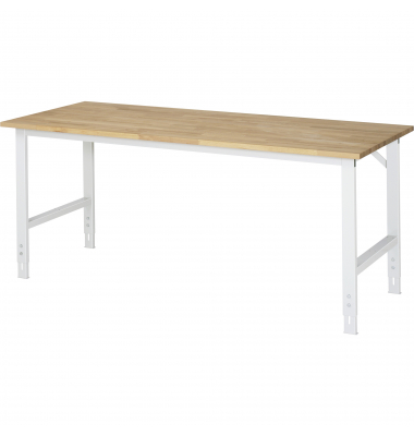 RAU Arbeitstisch 2000x800x760-1080 B-Platte 25mm l.gr