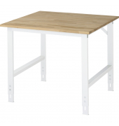RAU Arbeitstisch 1000x1000x760-1080 B-Platte 25mm l.gr