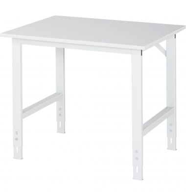 RAU Arbeitstisch 1000x800x760-1080 M-Platte 22mm l.gr