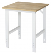 RAU Arbeitstisch 750x800x760-1080 B-Platte 25mm l.gr
