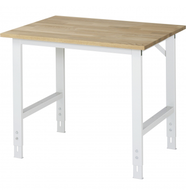 RAU Arbeitstisch 1000x800x760-1080 B-Platte 25mm l.gr