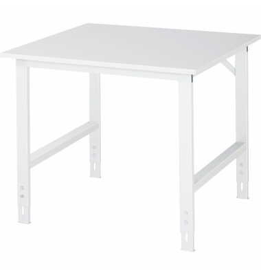 RAU Arbeitstisch 1000x1000x760-1080 M-Platte 22mm l.gr