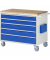 RAU Montagewagen 1145x650x975mm 5xSchub-TA Top 25mm l.gre.bl