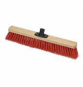 Besenkopf Power Stick Saalbesen rot Holz 60,0 cm breit