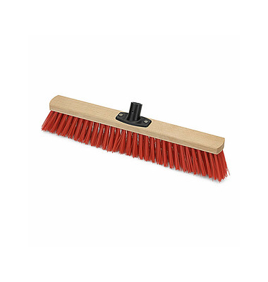 Besenkopf Power Stick Saalbesen rot Holz 60,0 cm breit