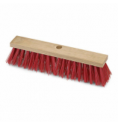 Besenkopf Straßenbesen rot Holz 40,0 cm breit