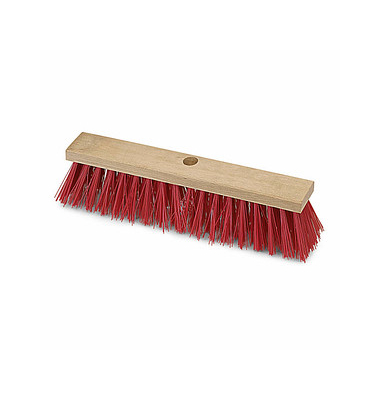 Besenkopf Straßenbesen rot Holz 40,0 cm breit