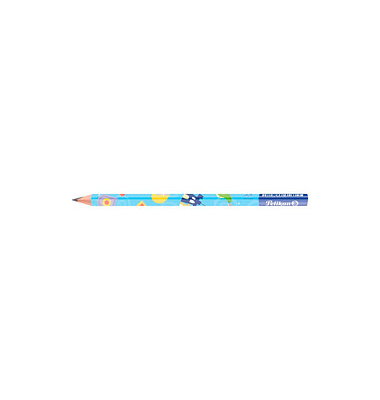Bleistift Schreiblernstift, 807401, blau, weiß, k.A., B