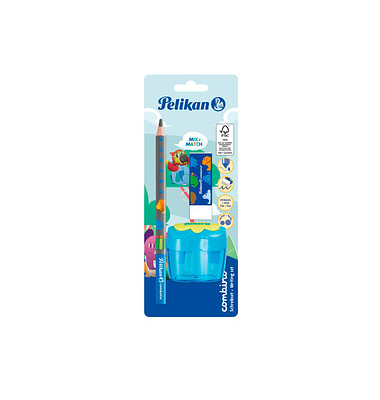 Combino Schreiblern- Bleistift-Set B blau mit Tiermotiv 1 Set