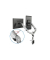 Monitor-Halterung DA-90353 silber für 2 Monitore, Tischklemme