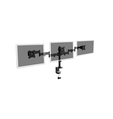 Monitor-Halterung DA-90362 schwarz für 3 Monitore, Tischklemme