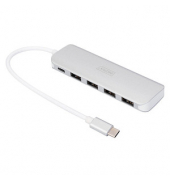 USB-Hub DA-70242-1 4-fach silber