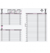 Kalendereinlage B550325, bindSYSTEM, 1 Tag / 1 Seite, 14,8x21cm (BxH) (A5), 2025