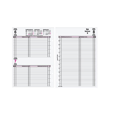 Kalendereinlage B550325, A5, 1 Tag / 1 Seite, 149x210mm (A5), 2027