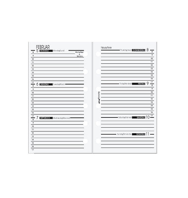Kalendereinlage B570225, 1 Woche / 2 Seiten, 79x125mm (Mini), 2025 Kalendereinlage B570225, 1 Woche / 2 Seiten, 79x125mm (Mini), 2025