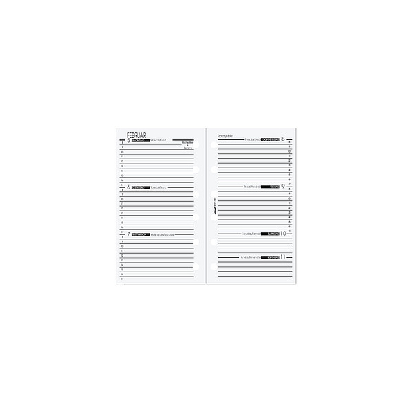 Bind Kalendereinlage B570225, bindSYSTEM, 1 Woche / 2 Seiten, 7,9x12,5cm (BxH) (Mini), 2025 4021068025688 Bind