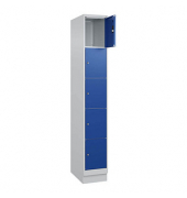 Schließfachschrank Classic PLUS enzianblau, lichtgrau 080020-105 S10003, 5 Schließfächer 30,0 x 50,0 x 195,0 cm