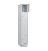 Schließfachschrank Classic PLUS lichtgrau 080020-105 S10009, 5 Schließfächer 30,0 x 50,0 x 195,0 cm