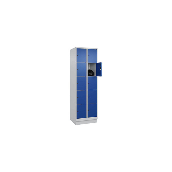 4066681683631 - Schließfachschrank Classic PLUS enzianblau lichtgrau 080020-205 S10003 10 Schließfächer 600 x 500 x 1950 cm 4066681683631 C 4066681683631 - Schließfachschrank Classic PLUS enzianblau lichtgrau 080020-205 S10003 10 Schließfächer 600 x 500 x 1950 cm 4066681683631 C
