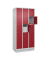 Schließfachschrank Classic PLUS lichtgrau, rubinrot 080020-305 S10001, 15 Schließfächer 90,0 x 50,0 x 195,0 cm