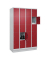 Schließfachschrank Classic PLUS lichtgrau, rubinrot 080020-405 S10001, 20 Schließfächer 120,0 x 50,0 x 195,0 cm