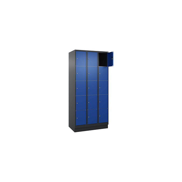 4068427433623 - Schließfachschrank Classic PLUS enzianblau schwarzgrau 080020-305 S10037 15 Schließfächer 900 x 500 x 1950 cm 4068427433623 4068427433623 - Schließfachschrank Classic PLUS enzianblau schwarzgrau 080020-305 S10037 15 Schließfächer 900 x 500 x 1950 cm 4068427433623