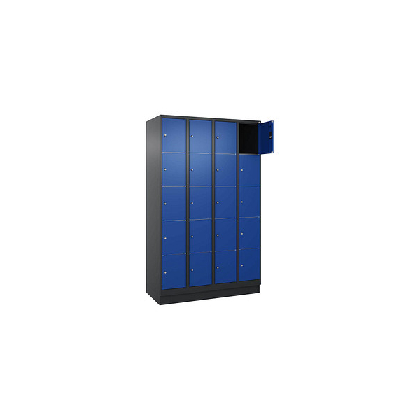 4068427433647 - Schließfachschrank Classic PLUS enzianblau schwarzgrau 080020-405 S10035 20 Schließfächer 1200 x 500 x 1950 cm 406842743364 4068427433647 - Schließfachschrank Classic PLUS enzianblau schwarzgrau 080020-405 S10035 20 Schließfächer 1200 x 500 x 1950 cm 406842743364