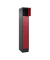 Schließfachschrank Classic PLUS rubinrot, schwarzgrau 080020-105 S10032, 5 Schließfächer 30,0 x 50,0 x 195,0 cm